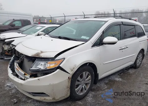 2017 Honda Odyssey Ex-L z USA, uszkodzony, nr VIN 5FNRL5H62HB020641